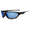 Xsportz Sunglasses XS551 Popular Sports Style Matte Black/Blue Revo