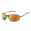 Men's Xsportz™ Sports Wholesale Sunglasses - Style #XS554 Gun Metal w/Gold Revo Lens