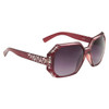 Vintage Rhinestone Sunglasses | Diamond Eyewear DI518 | Maroon Frame Color