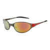 Xsportz Metal Sunglasses with Spring Hinges XS74 Gun Metal/Red