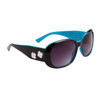 DE™ Fashion Sunglasses by the Dozen - Style #DE115 Gloss Black with Blue