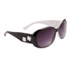 DE™ Fashion Sunglasses by the Dozen - Style #DE115 Gloss Black with White