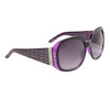 Fashion Sunglasses for Women DE126 Black & Transparent Purple Frame Colors