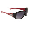 Designer Eyewear DE577 Fashion Sunglasses Black & Red Frame Color