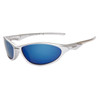 Xsportz™ Sunglasses Wholesale XS24 Silver Frame w/Blue Revo Lens