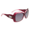 DE600 Ladies Designer Sunglasses Duotone Maroon & White Frame