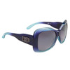 DE600 Ladies Designer Sunglasses Duotone Navy Blue & White Frame