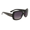 DE612 Designer Eyewear Fashion Sunglasses Black Frame