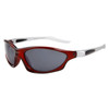 Xsportz Sunglasses XS6 Transparent Red & Silver Frame