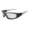 Foam Padded Xsportz Sunglasses XS64 Black Frame w/White