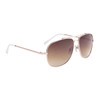 Wholesale Aviator Sunglasses - Style #687 Gold with White Tips