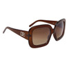 Designer Eyewear Fashion Sunglasses DE107 Brown Frame Color
