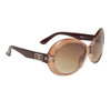 Fashion Designer Eyewear Wholesale DE624 Brown & Transparent Beige Frame