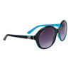 DE71 Ladies Fashion Sunglasses Black & Blue Frames