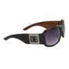 DE511 Women's Designer Sunglasses Matte Black Frame Color