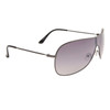 Gunmetal Frame Sunglasses with Smoke Lens Item # 26116
