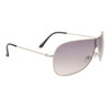 Silver Frame Sunglasses with Smoke Lens Item # 26116