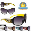 #24417 Designer Sunglasses with Rhinestone Hearts