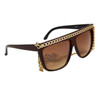 Lady Gaga Inspired Sunglasses 698 Black & Gold