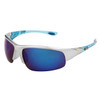 XS513 Men's Sports Sunglasses Silver & Blue Frame Color