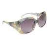 Women's Sunglasses 29414 Silver & Yellow Pattern