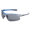 XS96 Sunglasses Silver Frame Color Inside Blue