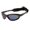 Wholesale Motorcycle Sunglasses Foam Padded - XS113 Dark Grey w/Black