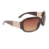 Designer Eyewear Brand New Fashion Sunglasses DE119 Brown Frames w/Gold Accents