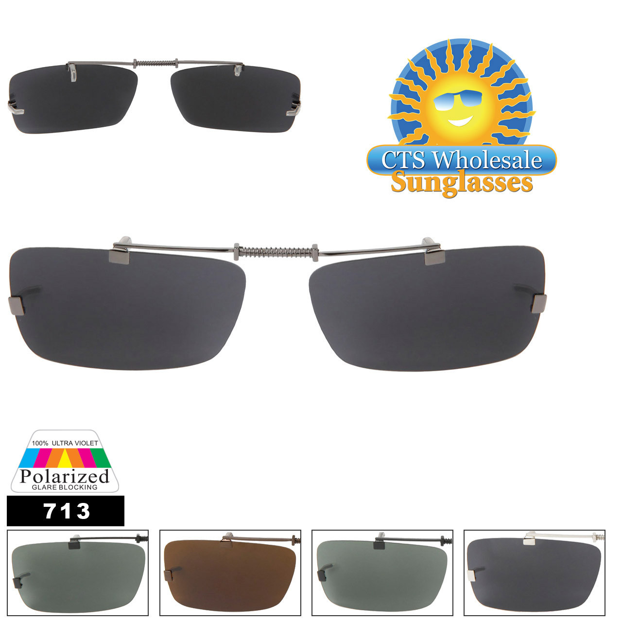 Polarized Wholesale Clip Ons #713