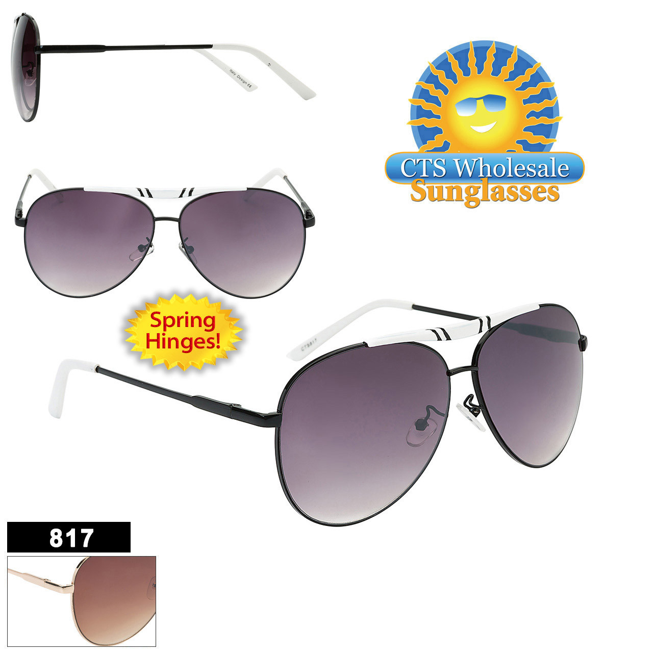 MENS AVIATOR SUNGLASSES WHOLESALE, ASSTD. 12 PCS