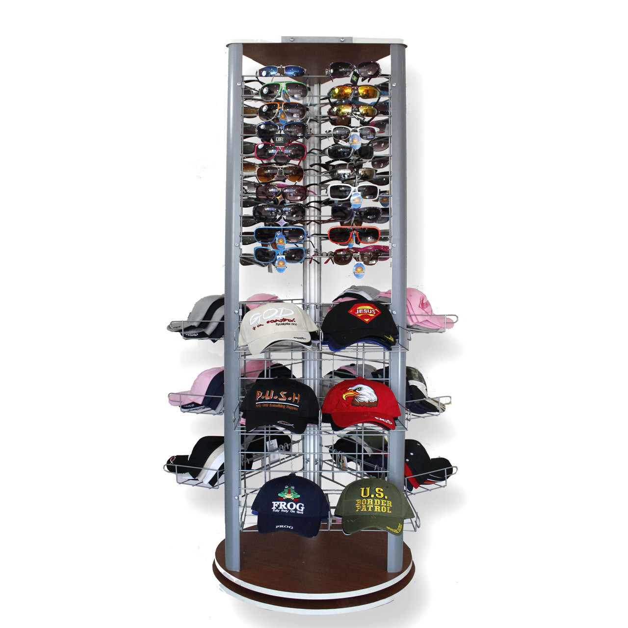 Eyewear Display Stand Holds 27 Pair Average Size Safety Glasses 3 Side –  MAC Safety Supplies