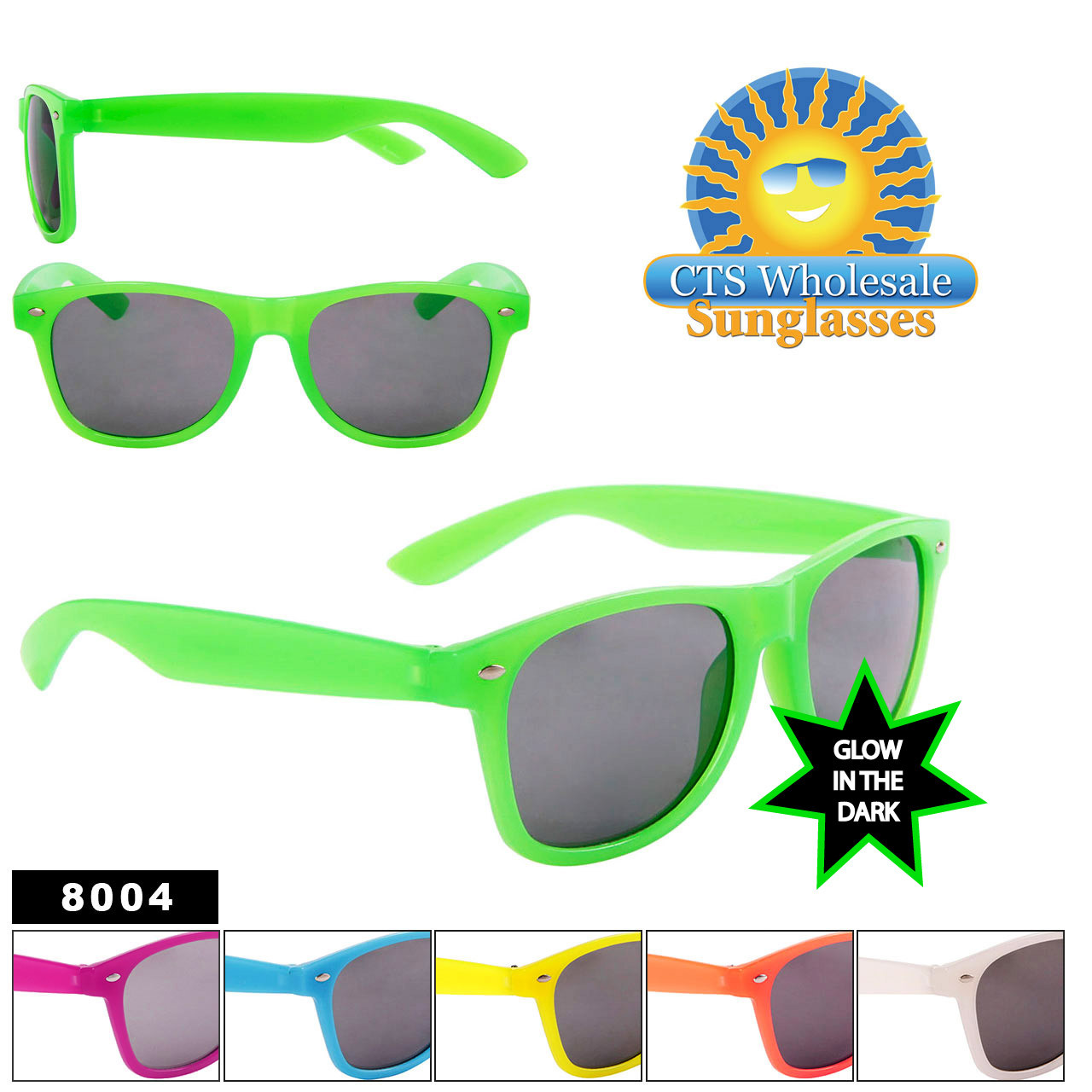 Wholesale Glow In The Dark Sunglasses - Bulk California Classics
