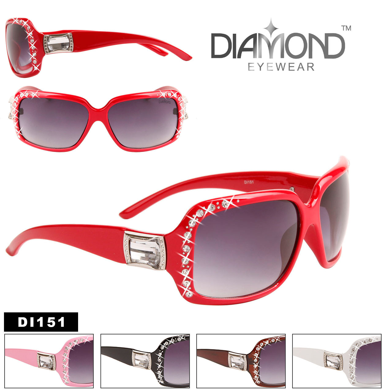 Bulk Rhinestone Fashion Sunglasses - DI151