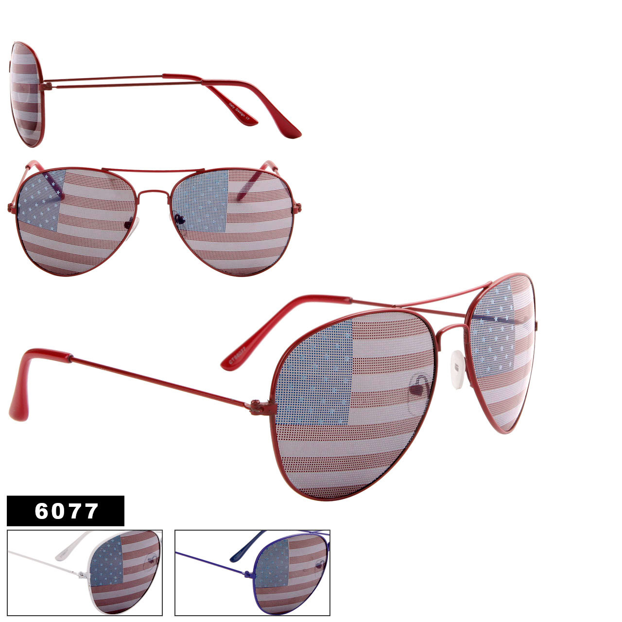 American Flag Aviators Model 6077