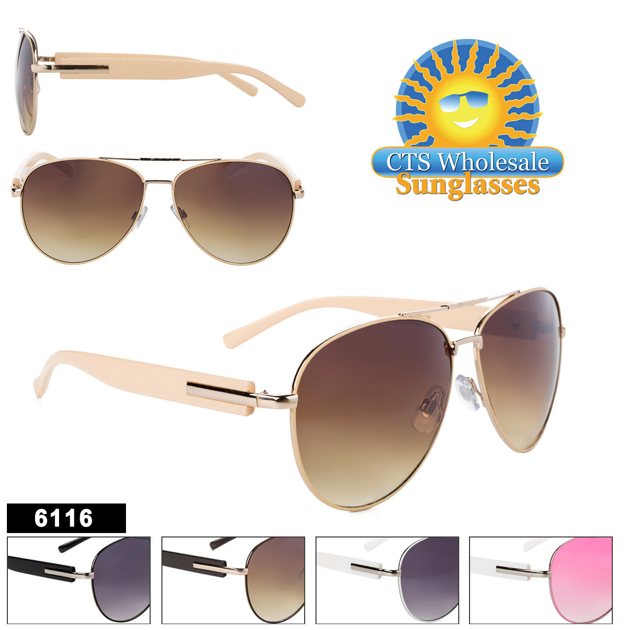 Aviator Sunglasses - Style #6116 