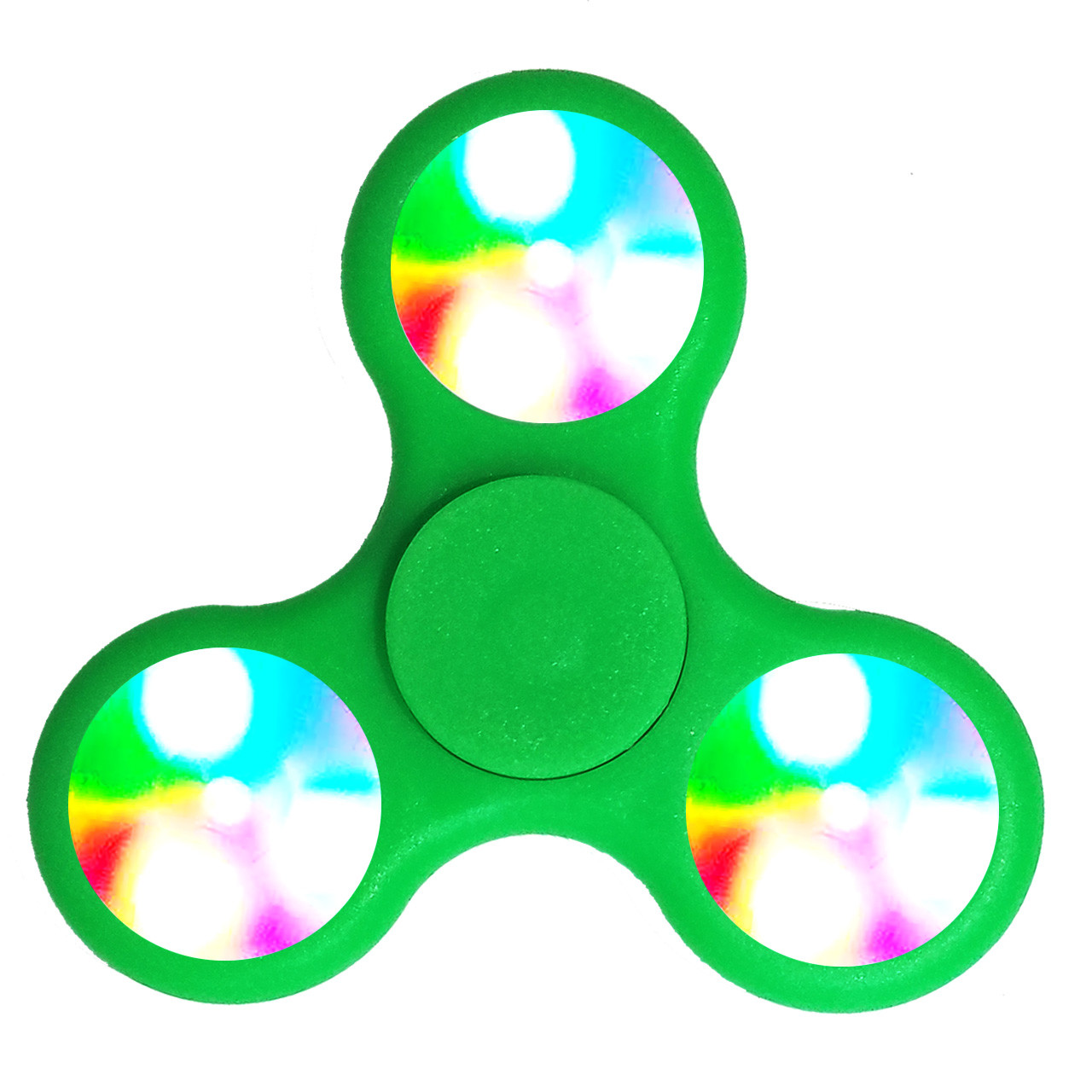 Green LED Fidget Spinners