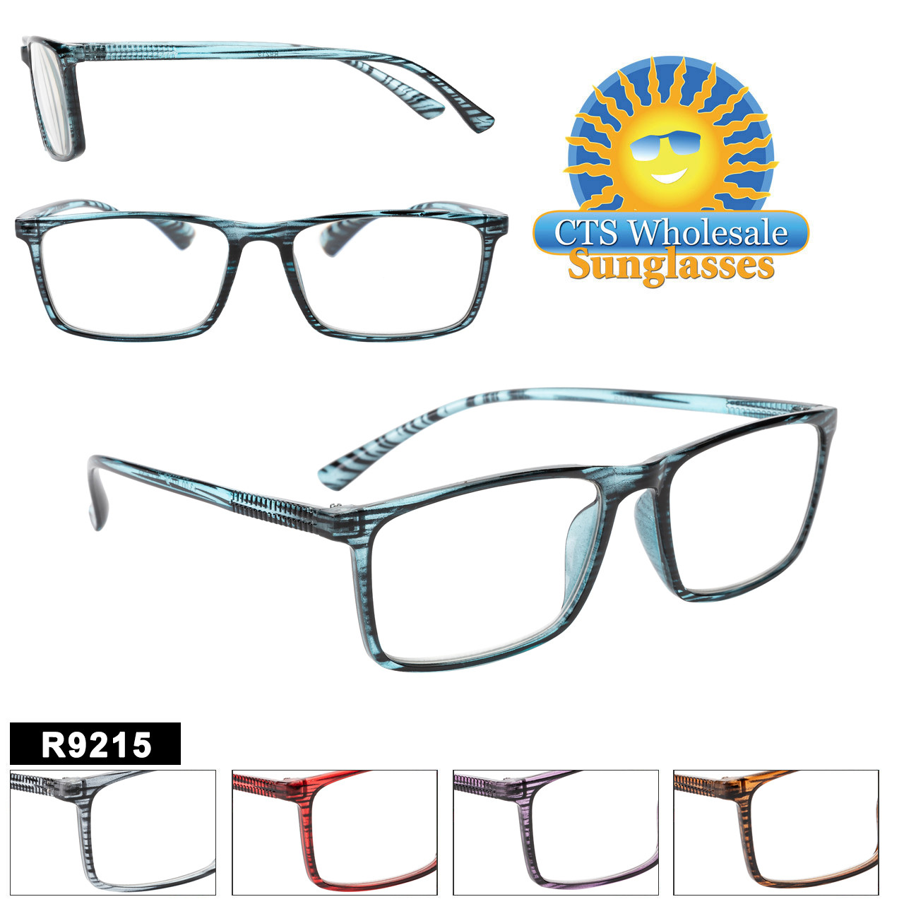 Great Larger plastic framed Readers in a Classic style.  5 Colors to choose from and a variety of powers.