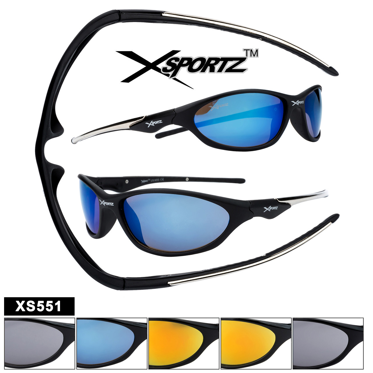 Xsportz Sunglasses XS551 Popular Sports Style
