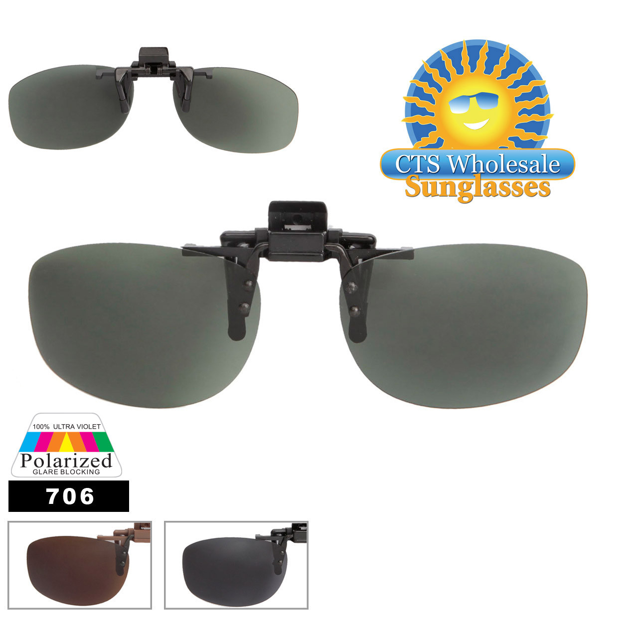 Wholesale Clip On Sunglasses 706