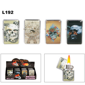 Wholesale Lighters L192 ~ Assorted Skulls