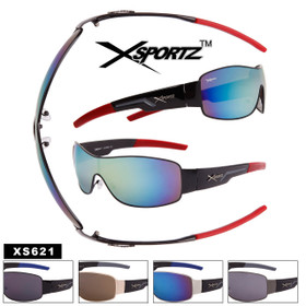 Xsportz™ Men's Single Piece Lens Sunglasses by the Dozen - Style #XS621 