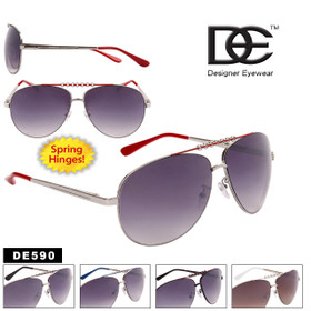 Metal Aviator Sunglasses DE590 Spring Hinge