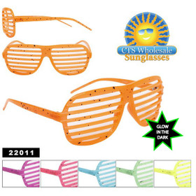 Glow in the Dark Paint Splatter Shutter Shades! 22011