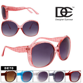 DE™ Designer Eyewear Large Framed Sunglasses Wholesale - Style #DE70
