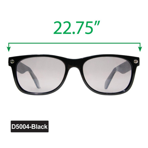 Large California Classics Sunglasses - Display D5004-Black