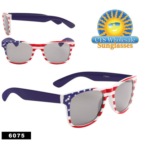 Wholesale California Classics Sunglasses ~ American Flag ~ 6075