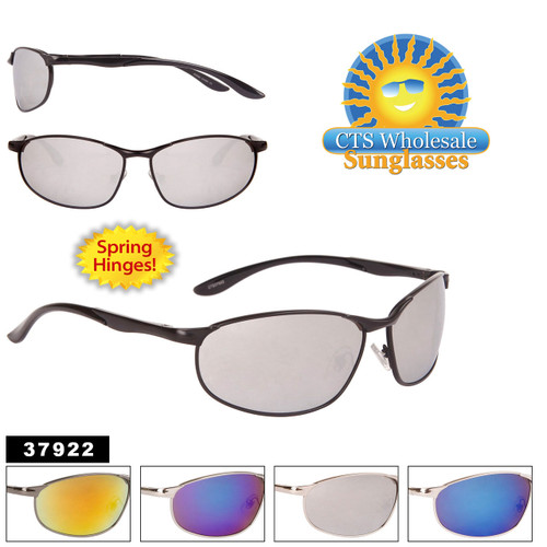 Bulk Men's Mirrored Sport Sunglasses - Style #37922