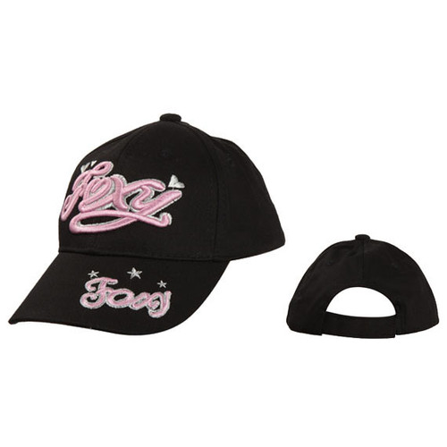 "FOXY" Wholesale Juniors' Baseball Hat ~ Black