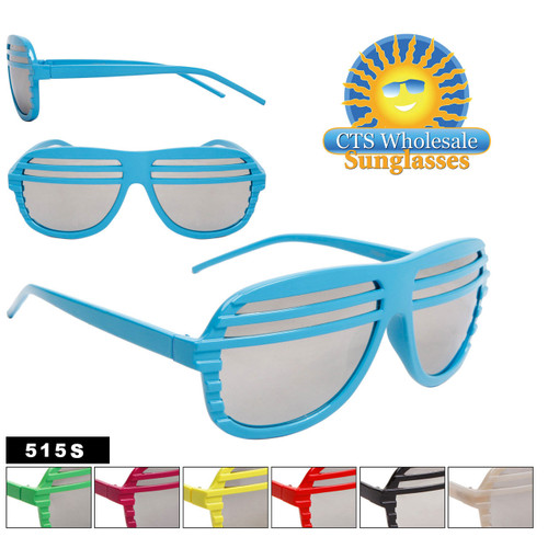 Mirrored Lens Shutter Shades 515