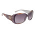 DE127 Designer Sunglasses for Ladies | Dark Grey ~  Light Grey ~ Brown Color Blend Transparent Frame